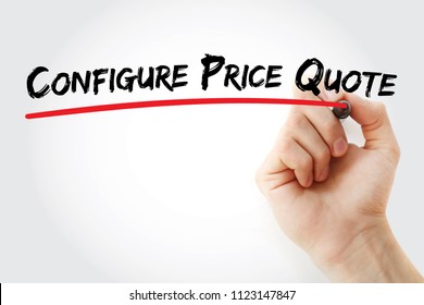 CPQ - Configure, Price, Quote Acronym, Business Concept Background