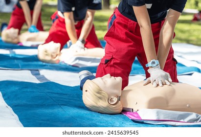 CPR - Cardiopulmonary resuscitation and first aid training - Powered by Shutterstock