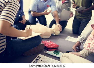 CPR First Aid Training Concept - Shutterstock ID 532282849