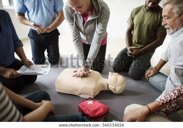 CPR First Aid Training\
Concept