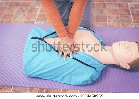 (CPR) First aid used to save a person who has stopped breathing or whose heart has temporarily stopped beating but still has a pulse. It is a life-saving first aid procedure in an emergency.