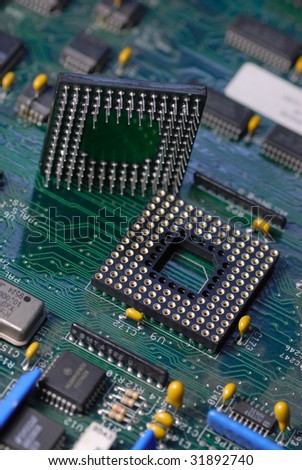 cpu close up shot