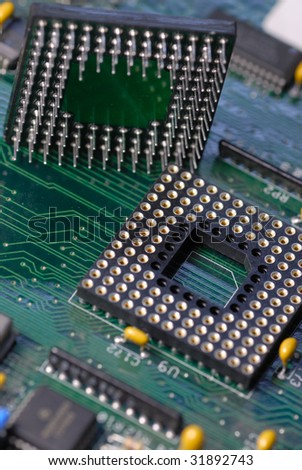 cpu close up shot