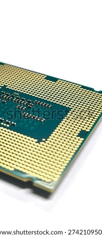 CPU for a computer on a white background.