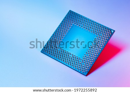 CPU, Computer Processing Unit, A Central processor in personal computer or electronic circuits board.