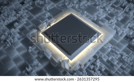 CPU concept diagram for 3D rendering