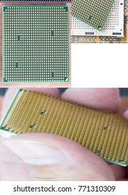 CPU microprocessor closeup