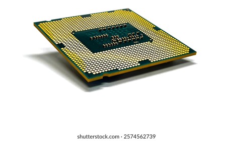 CPU on white background. For computer.
