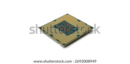CPU on white background. Technology advancement concept.