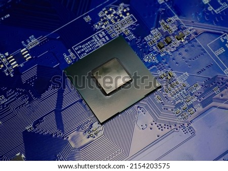 CPU operating chipset computer electronic circuit board