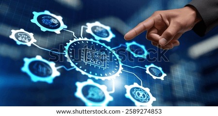 CPU. Processor icon. Advanced Technology Concept.