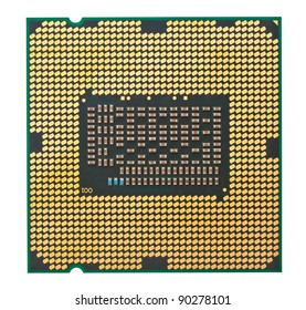 cpu processor isolated on white