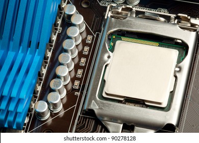 cpu in the socket on motherboard