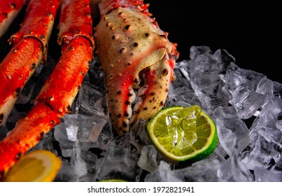 Crab Legs Ice Lime Lemon