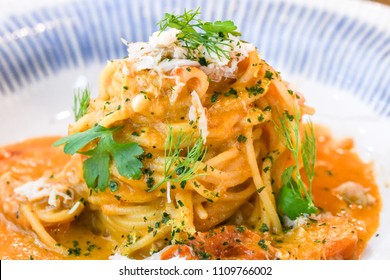 Crab Meat Pasta 