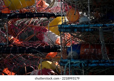 Crab Pots In Blaine Harbor, Western Washington