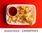 Crab Rangoon with dipping sauce