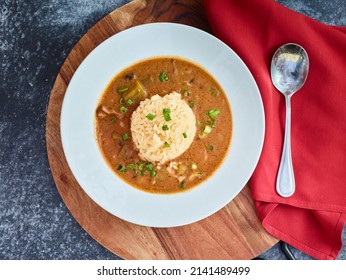 Crab And Sausage Gumbo
Lump Crab, Kielbasa Sausage, And Okra Topped With Basmati Rice And Green Onions