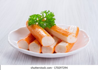 Crab Sticks On A Platter