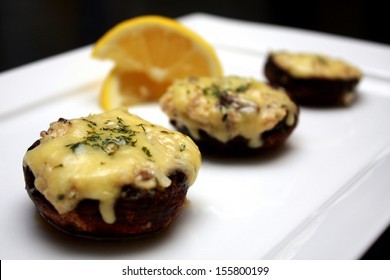 Crab Stuffed Portobello Mushrooms