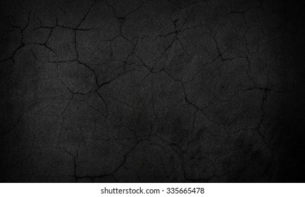 Crack Black Asphalt Texture