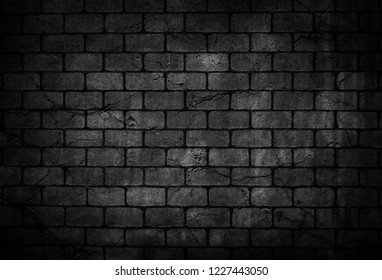 Crack Brick Wall Black Background Stock Photo 1227443050 | Shutterstock