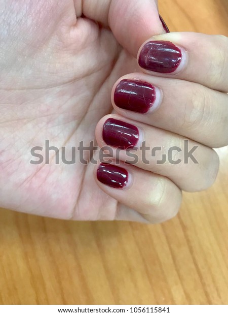 Crack Fail Gel Nail Polish Background Stock Photo Edit Now 1056115841