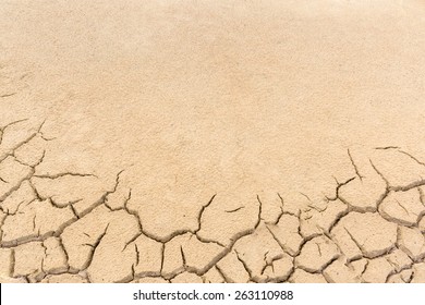 Crack Ground In Dry Season 