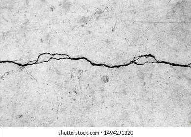 Crack On A Cement Wall