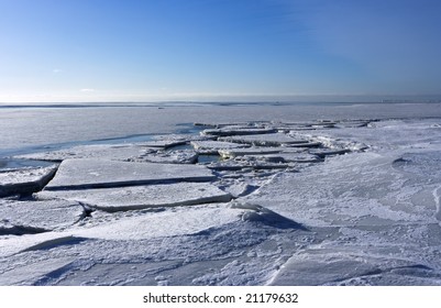 Crack Snow Ice Floe Clear Blue Stock Photo 21179632 | Shutterstock