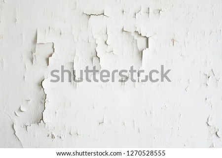 Crack of white wall
