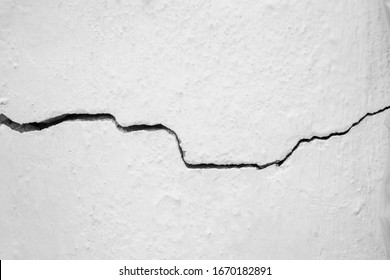 Crack In The White Wall. The Concept Of Schism Or Contradiction.