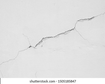crack white wall texture background - Shutterstock ID 1505185847