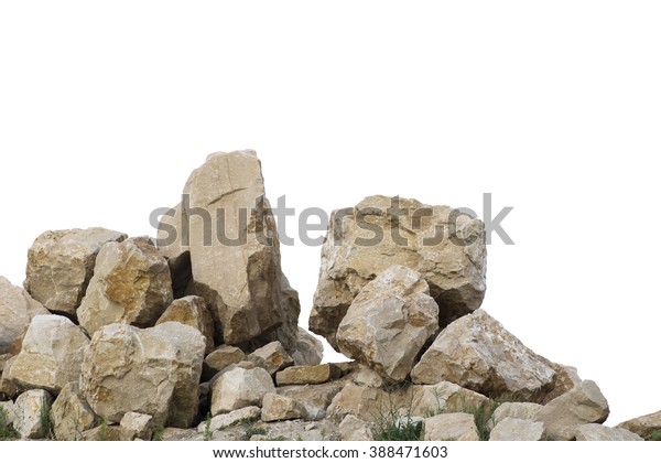 big rocks in a pile