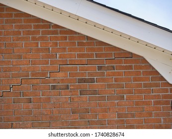Cracked Brick Foundation, House Settling Causing Bricks Crack