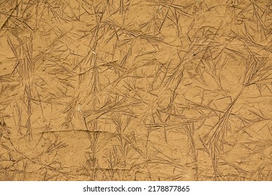 Cracked Clay Pattern. Creative Unusual Texture Of Raw Clay Wall