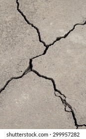 Cracked Concrete Cement Sidewalk Foundation