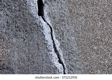 Cracked Concrete Cement Step Sidewalk