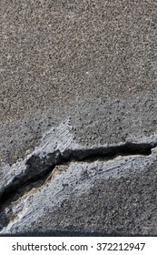 Cracked Concrete Cement Step Sidewalk