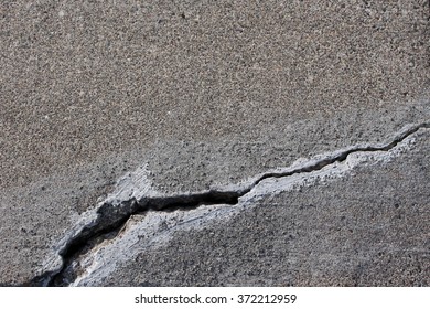 Cracked Concrete Cement Step Sidewalk