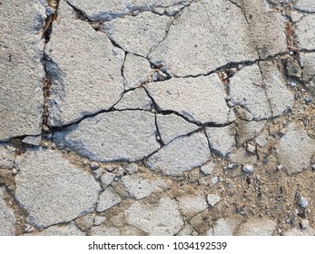 Cracked Concrete Floor Texture Background Stock Photo 1034192539 ...