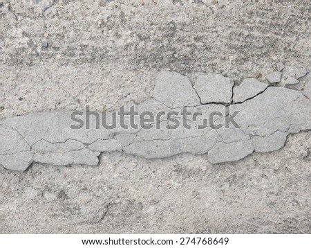 Cracked concrete floor texture closeup background