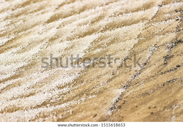 Cracked dry ground sand on the nature outdoors.\
Texture, background,\
sample