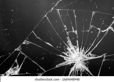 Cracked Glass Closeup Background Concept Stock Photo 1669648948 ...