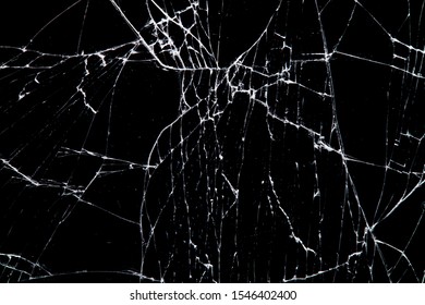 黒い背景に壊れたガラス写真素材 Shutterstock