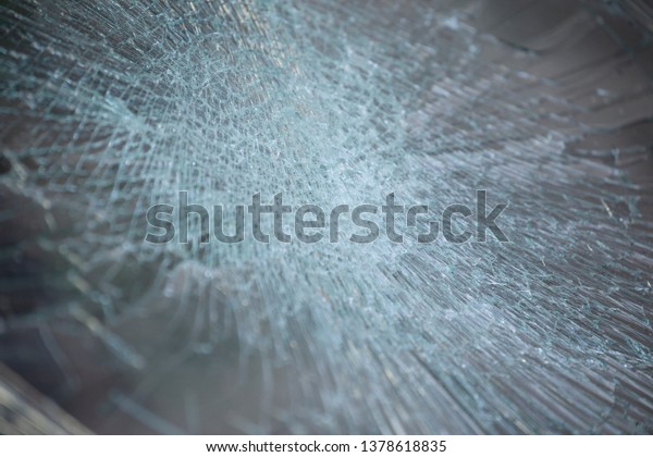 Cracked
glass ,The mirror crack texture background.
