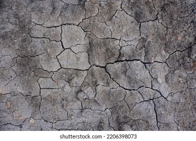 Cracked Ground For Background, Drought, Cracked Ground