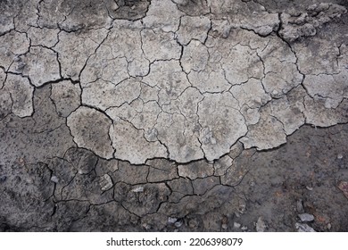 Cracked Ground For Background, Drought, Cracked Ground