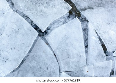 Cracked Ice. Abstract. Ice, Breaking, Ice Floe, Ice Sheet, Natural Phenomenon.