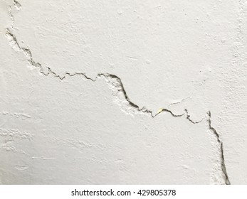 Cracked old white washed wall - Shutterstock ID 429805378